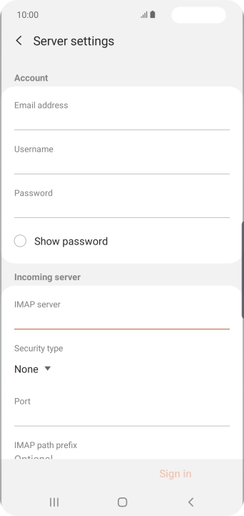 Press the drop down list below 