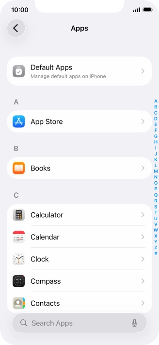 Press App Store.