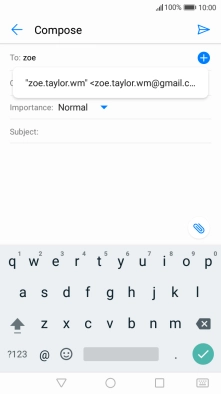 Press the required contact. Press the required contact.