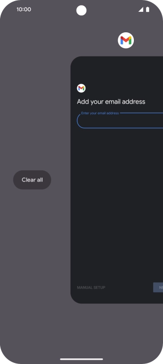 Press Clear all.
