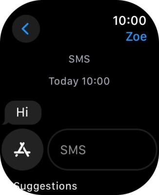 Press SMS.