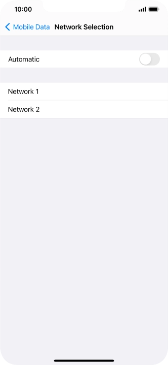 If you turn off the function, press the required network. If you turn off the function, press the required network.