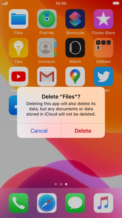 Press Delete.