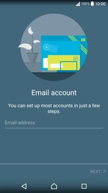 Press Email address and key in your email address.