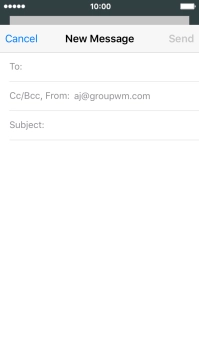 Press To and key in the first letters of the recipient's name.