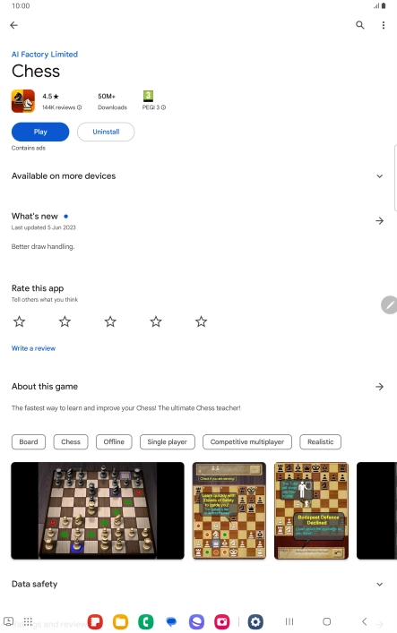 Press Uninstall.