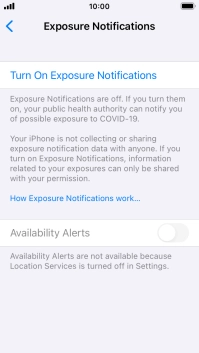 Press Turn On Exposure Notifications. Press Turn On Exposure Notifications.