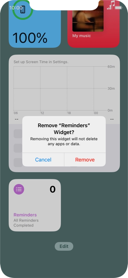 Press Remove.