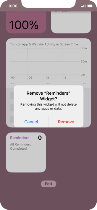 Press Remove.