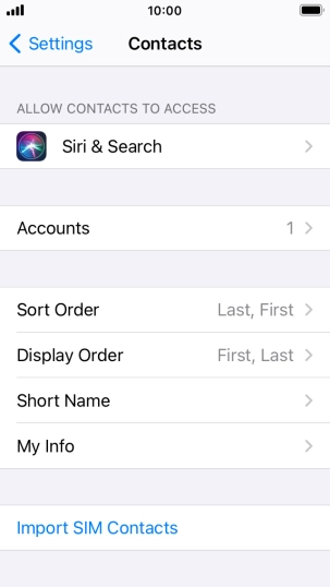 Press Import SIM Contacts. Press Import SIM Contacts.
