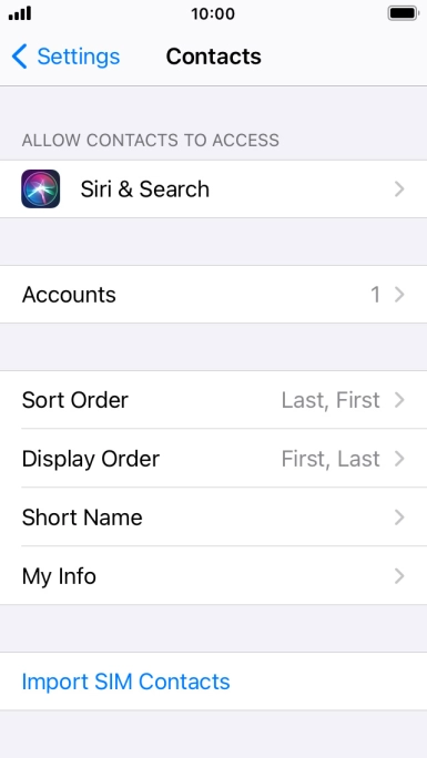 Press Import SIM Contacts. Press Import SIM Contacts.
