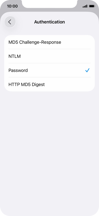 Press Password.