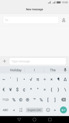 Press ABC to return to text input. Press ABC to return to text input.