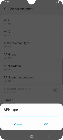 Key in mms and press OK.