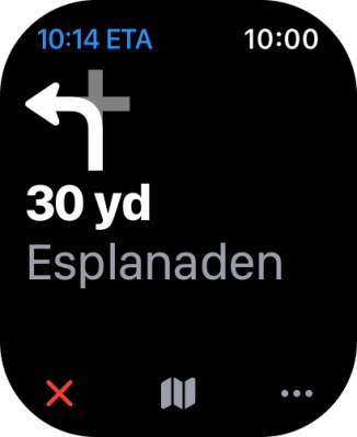 Follow the instructions on the screen to go to the required destination. Follow the instructions on the screen to go to the required destination.
