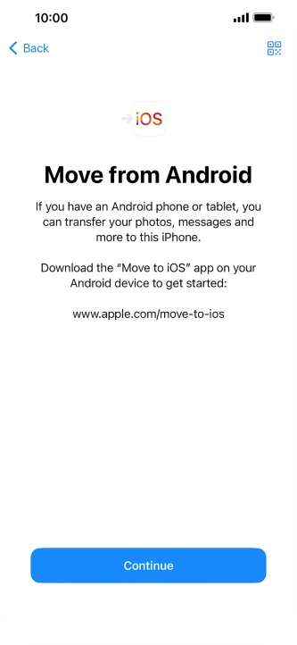 To transfer content to your phone, you need to install the app 