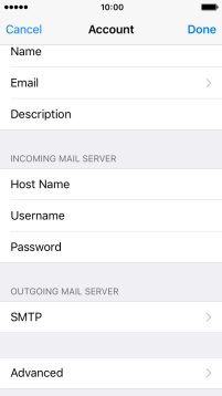 Press SMTP.