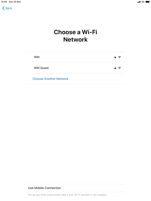 Press the required Wi-Fi network. Press the required Wi-Fi network.
