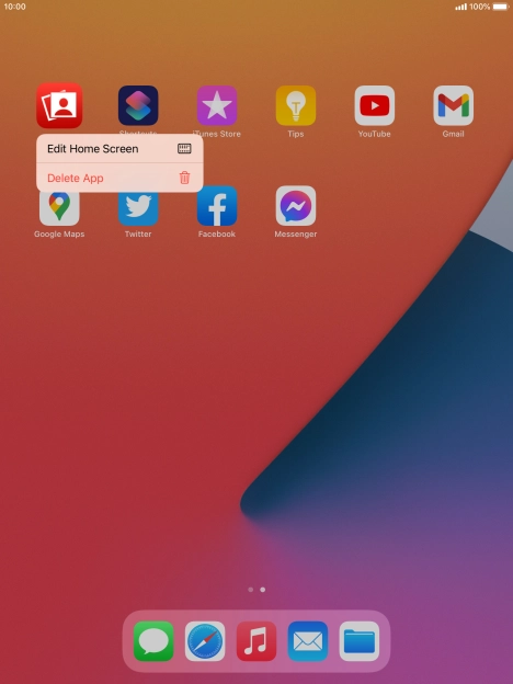 Press Delete App.