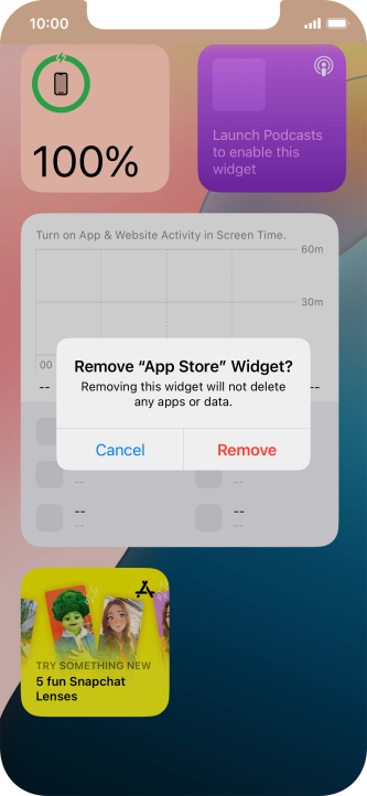 Press Remove. Press Remove.