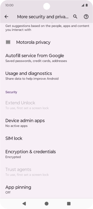 Press SIM lock.