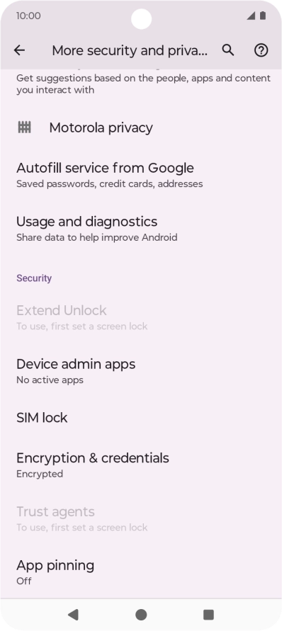 Press SIM lock.