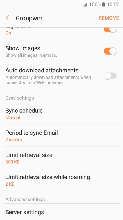 Press Sync schedule.