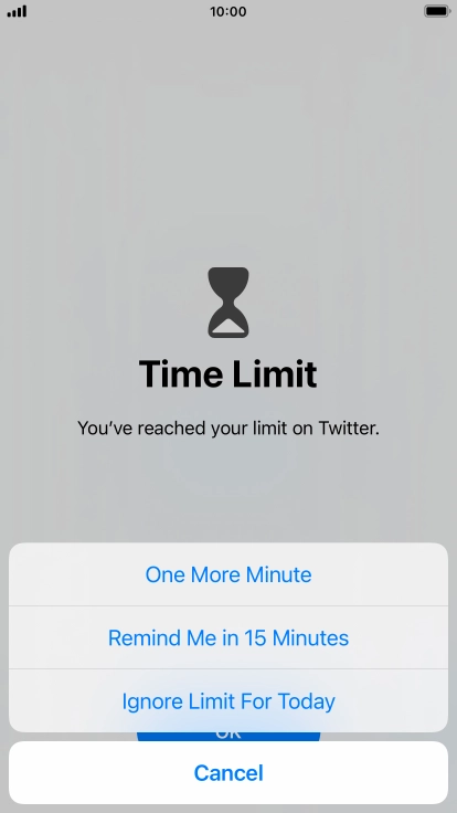 Press the required setting. Press the required setting.
