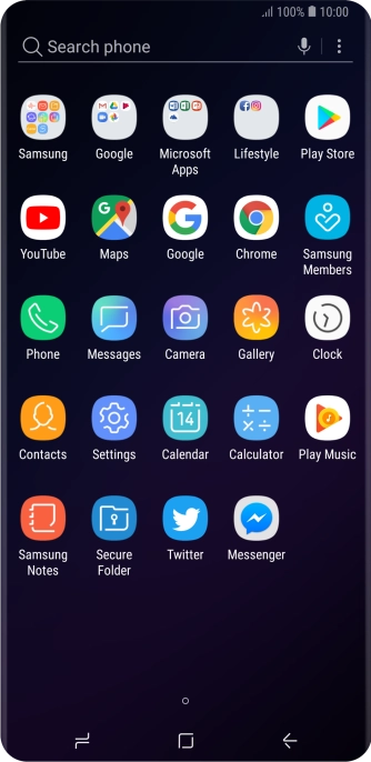 Press Samsung.