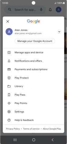 Press Manage apps and device. Press Manage apps and device.