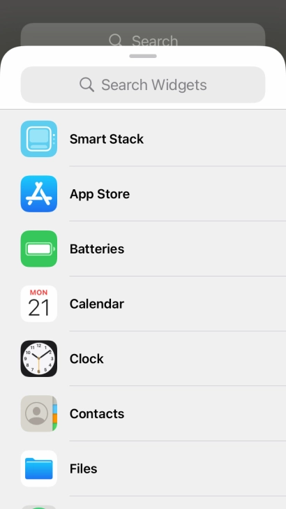 Press Smart Stack.