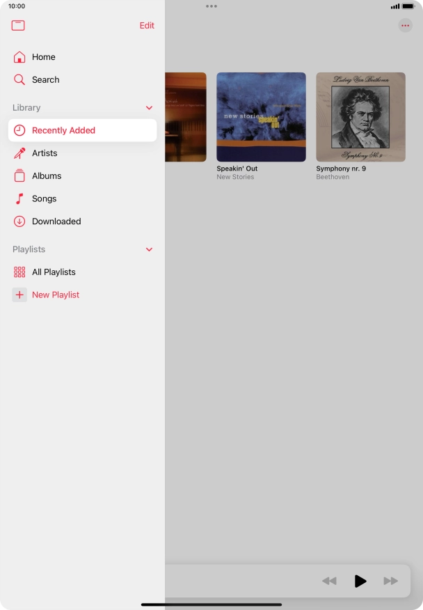 Press New Playlist.