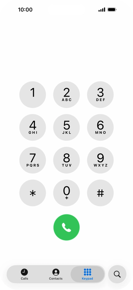 Key in ##002# and press the call icon. Key in ##002# and press the call icon.