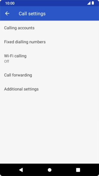 Press Additional settings.