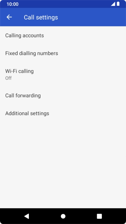 Press Additional settings.