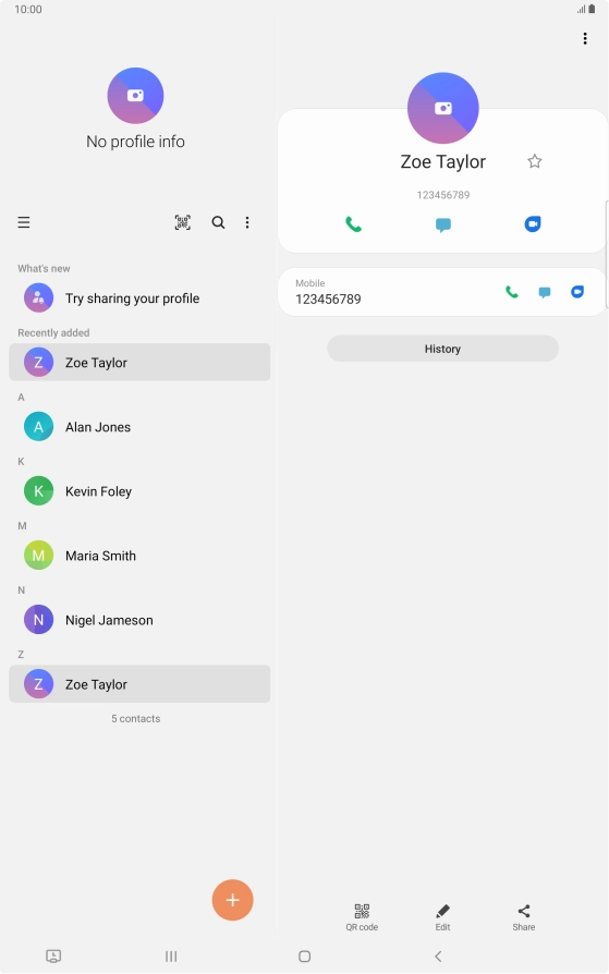 Press the Home key to return to the home screen. Press the Home key to return to the home screen.