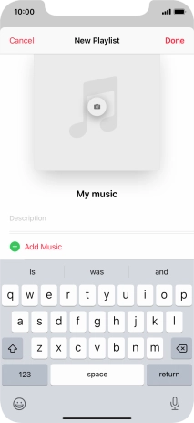 Press Add Music.