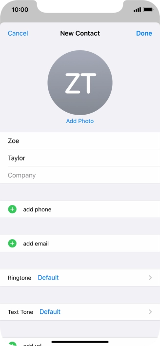 Press add phone.
