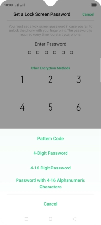Press the required phone lock code and follow the instructions on the screen to create an additional phone lock code. Press the required phone lock code and follow the instructions on the screen to create an additional phone lock code.