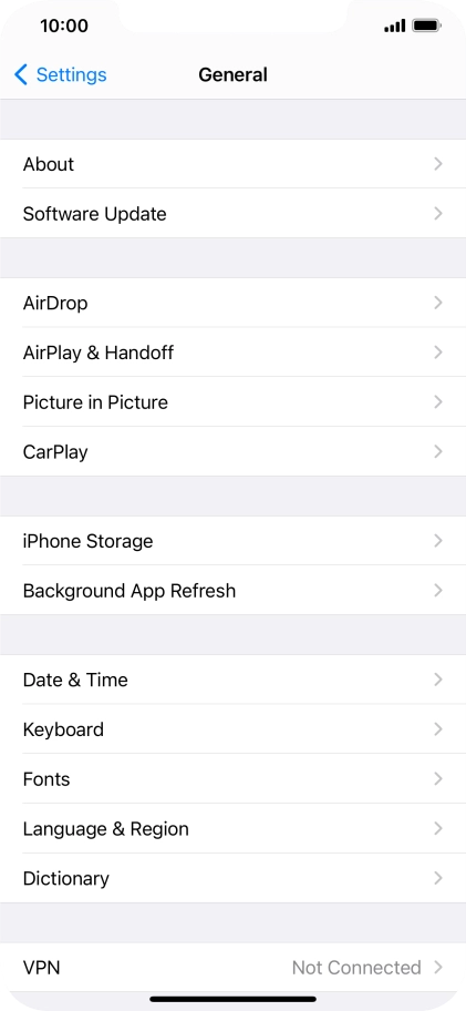 Press iPhone Storage.