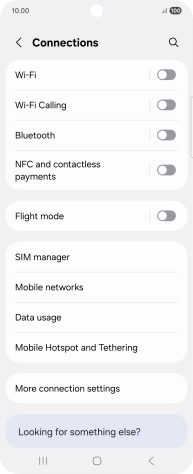 Press Data usage.