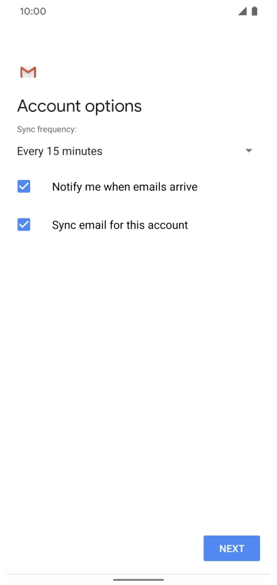 Press the drop down list below 