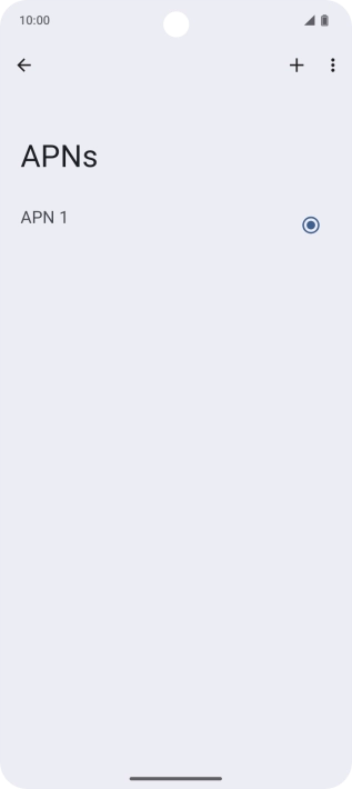 Press the add icon.