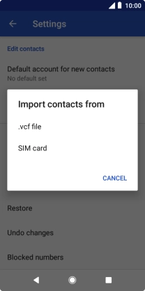 Press SIM card. Press SIM card.