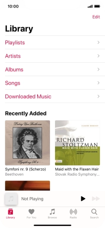 Press Playlists.