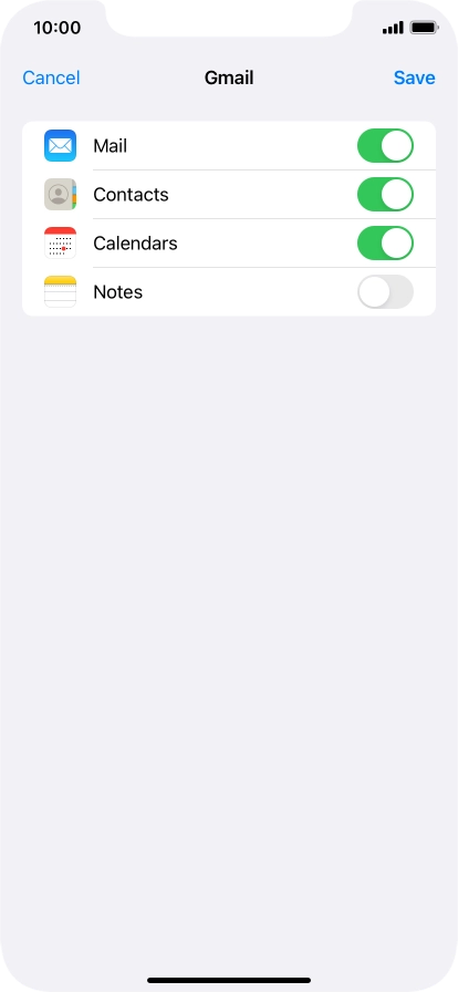 If this screen is displayed, you email account has been recognised and set up automatically. Follow the instructions on the screen to key in more information and finish setting up your email account.