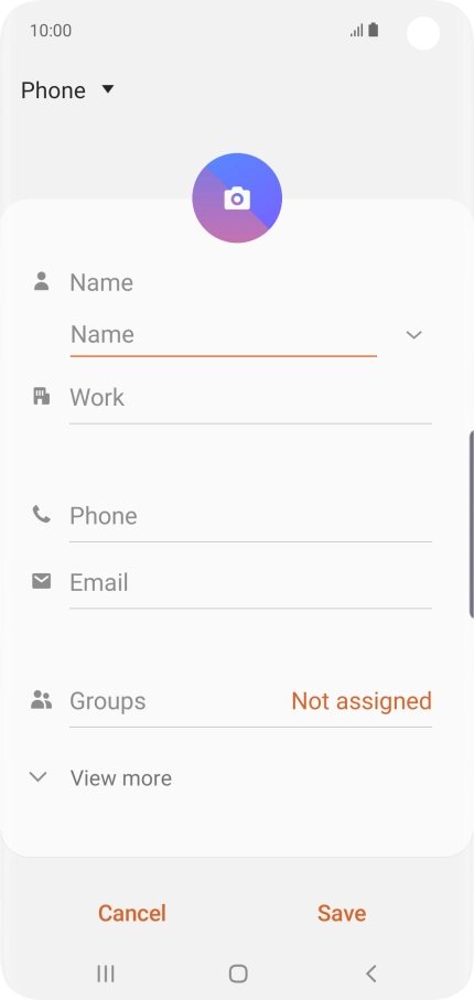 Press the address book drop down list. Press the address book drop down list.