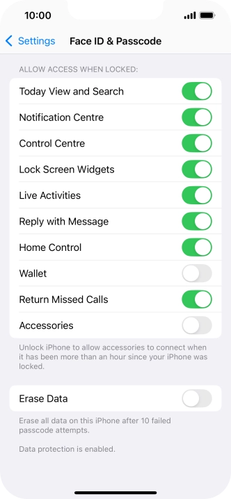 Press the indicator next to Press the indicator next to