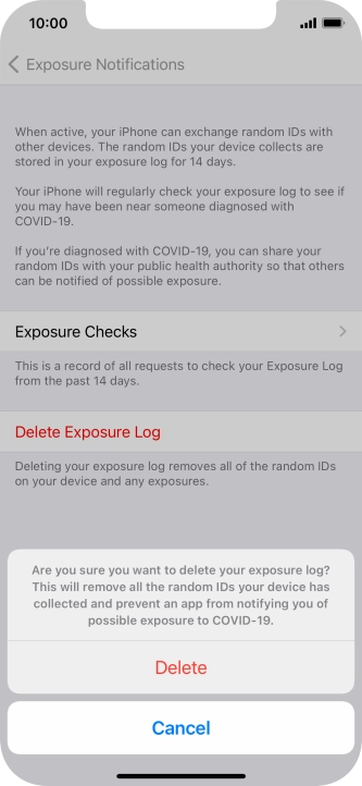 Press Delete. Press Delete.
