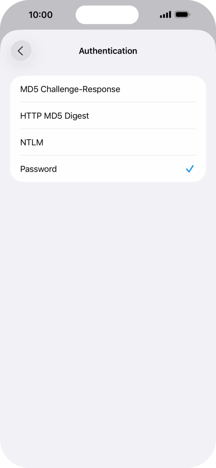 Press Password.
